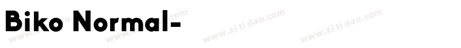 Biko Normal字体转换